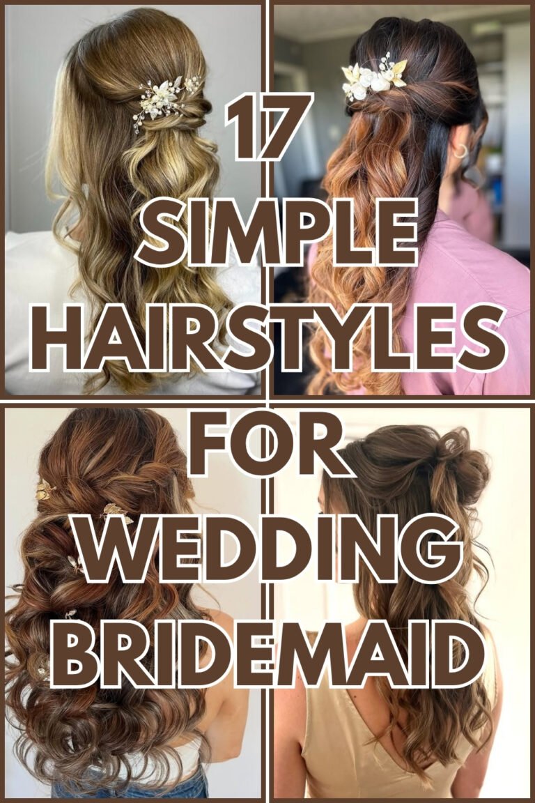 17 Simple Hairstyle For Wedding Bridemaid