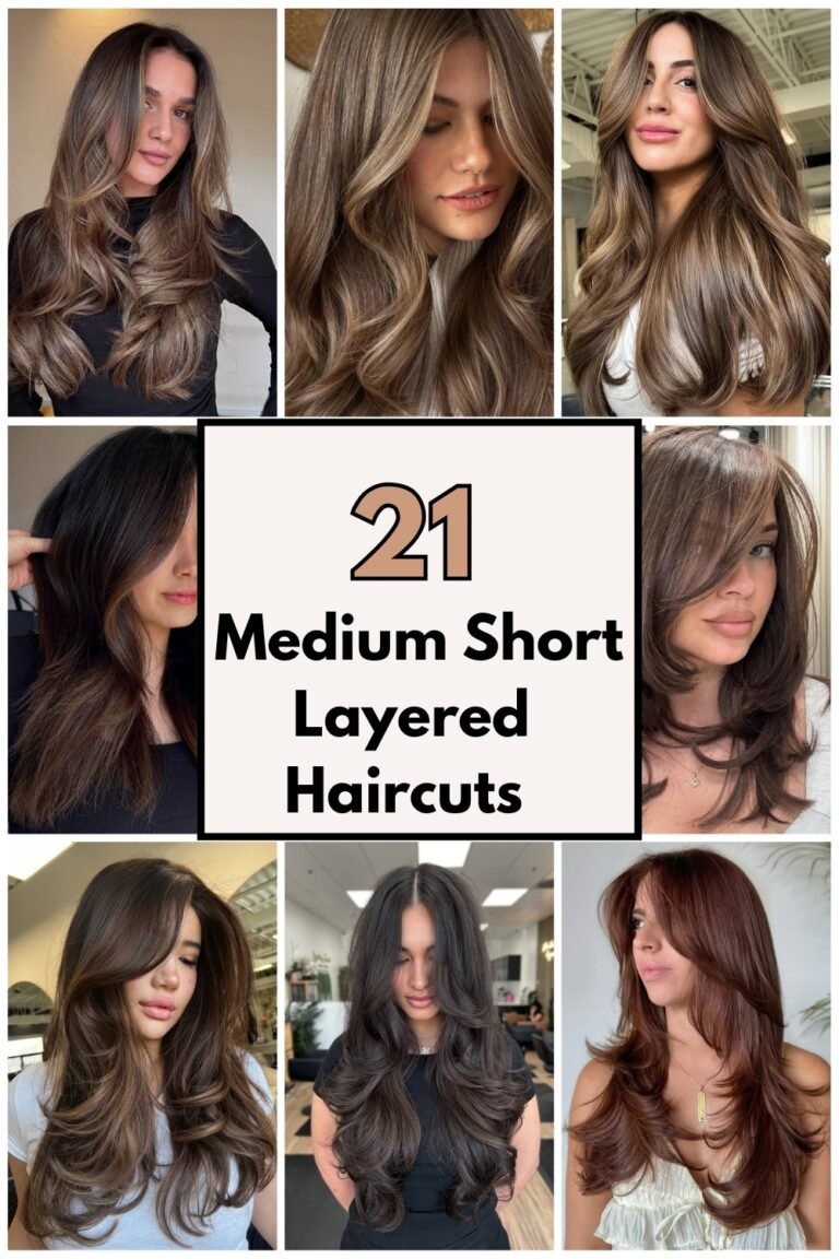 21 Chic & Easy Short & Medium Layered Haircuts Ideas