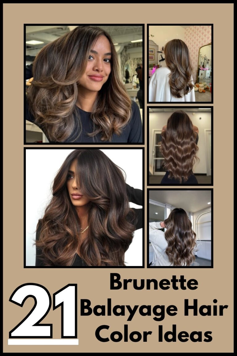 21 Stunning Brunette Balayage Hair Color Ideas