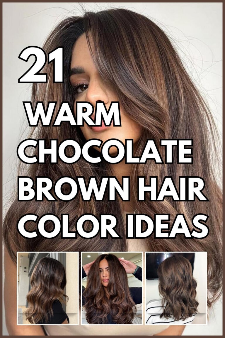 21 Warm Chocolate Brown Hair Color Ideas