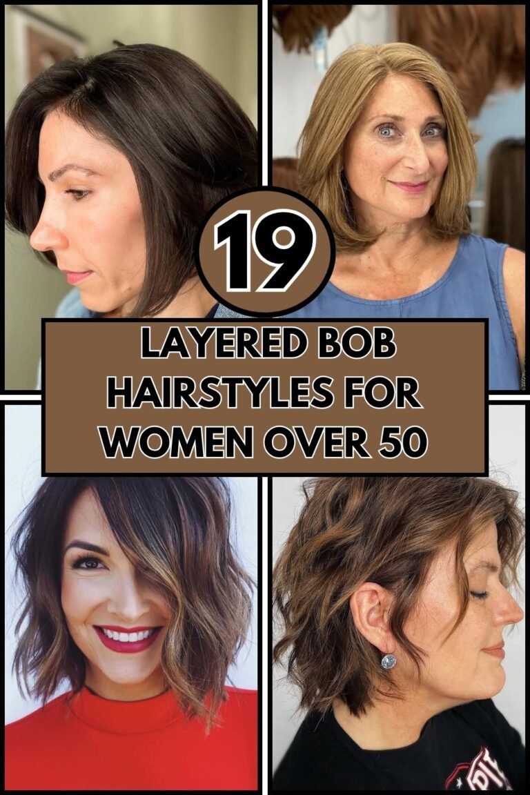19 Layered Bob Hairstyles For Women Over 50