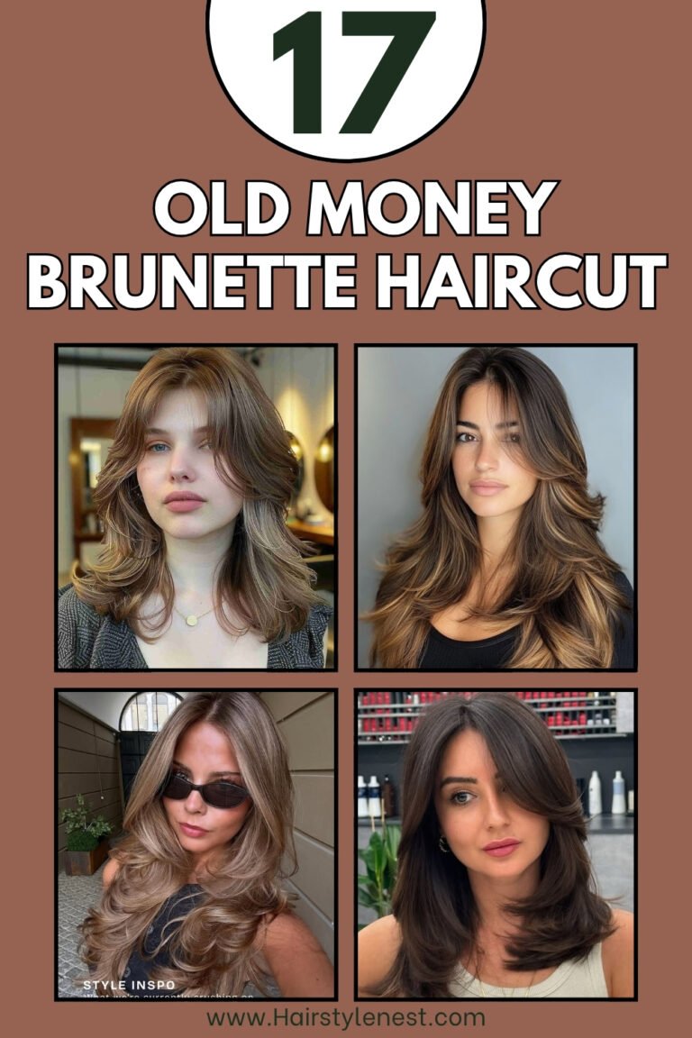 17 Old Money Brunette Haircut