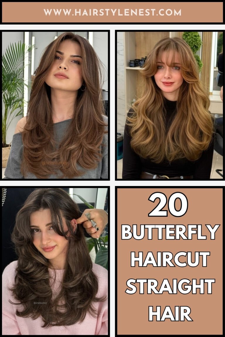 20 Butterfly Haircut Straight Hair