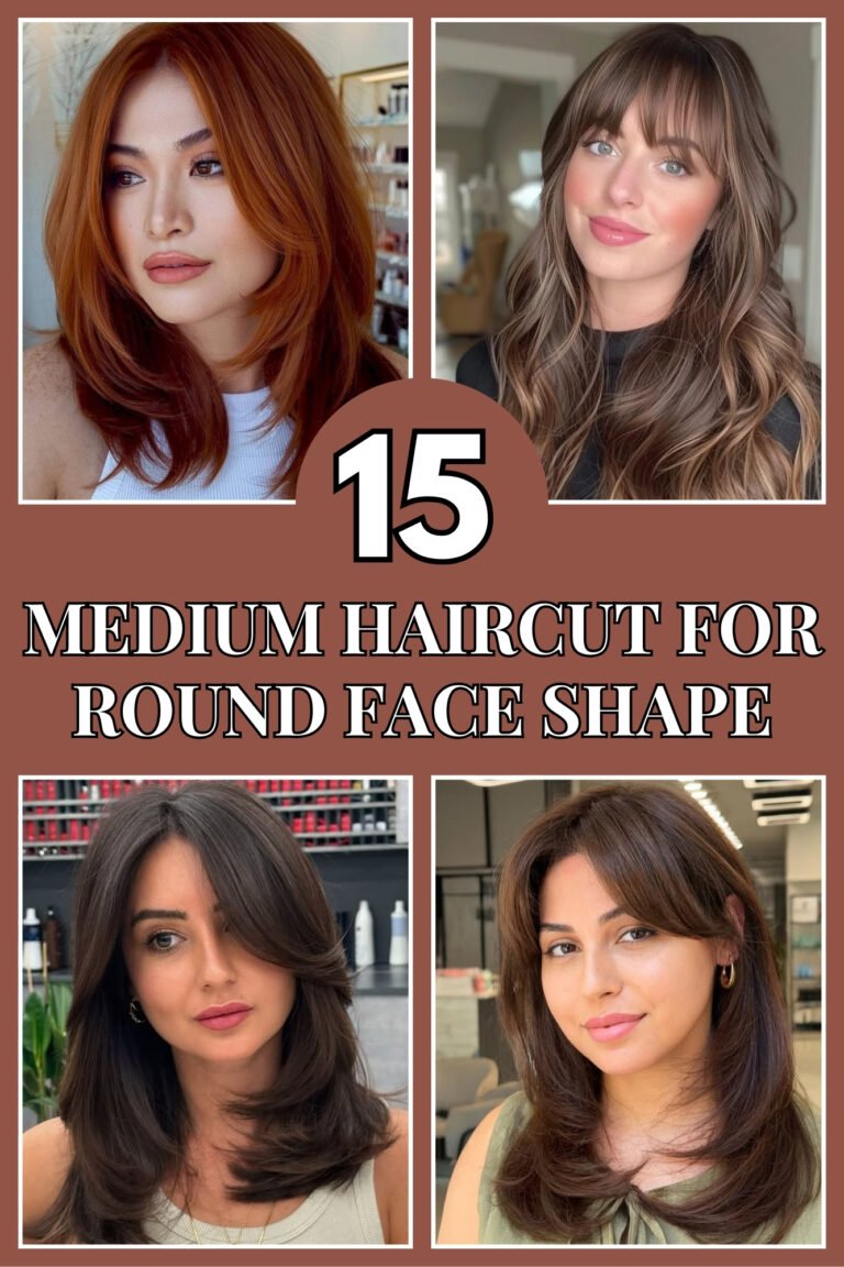 15 Medium Haircut For Round Face Shape