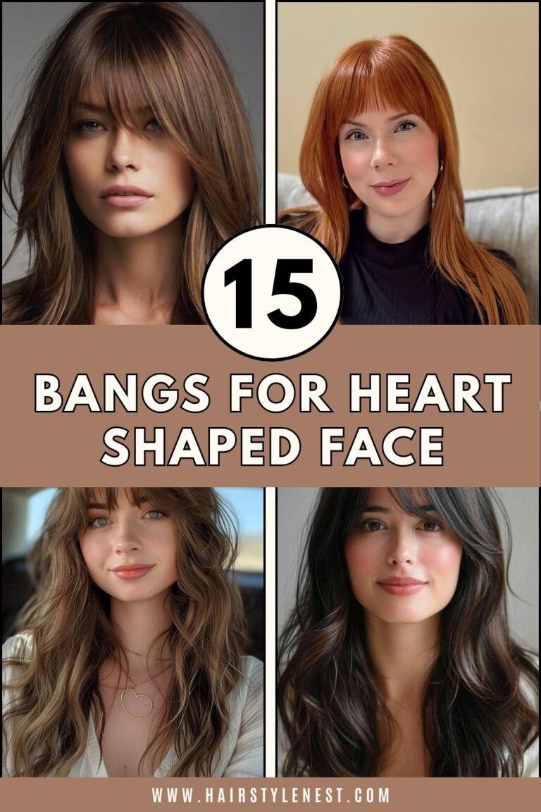 15 Bangs For Heart Shaped Face