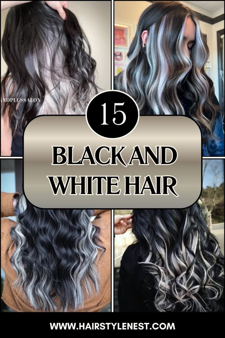 15 Black And White Hair
