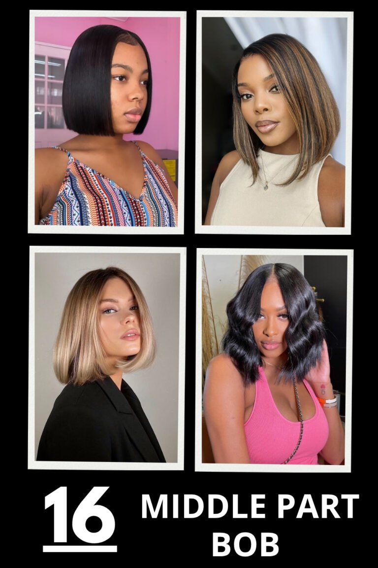 16 Middle Part Bob